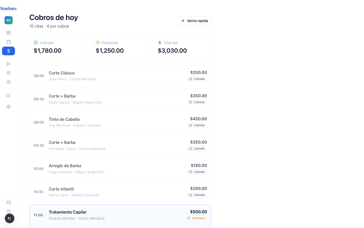 Pedidos online Vuelve+